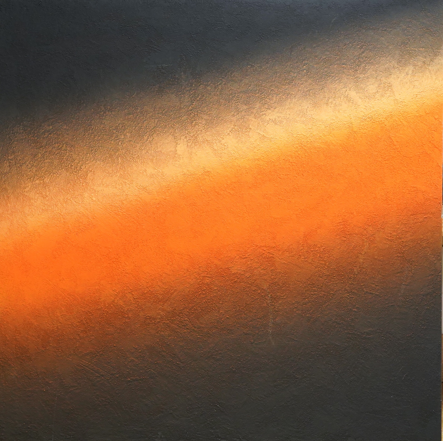 Mark Paul Perry (contemporary), ‘So far away Series II’, signed and dated July 2010 verso, abstract oil on canvas, unframed, 90 x 90cm